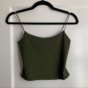 Spaghetti strap crop top